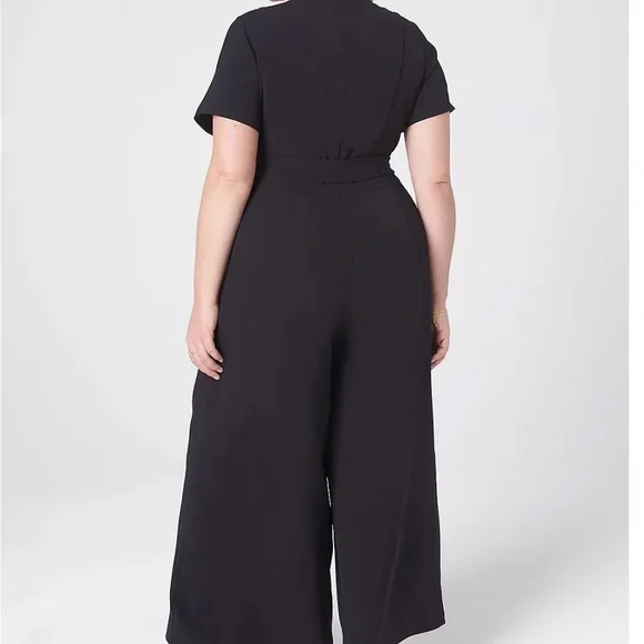 Lane Bryant Black Wide-Leg Jumpsuit - Picture 4 of 4
